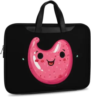 Cute Stomach Leather Bag Laptop Case Slim Water Resistant Computer Bags with Handle Briefcase for Work
