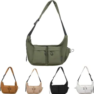 Dallaswind Large Capacity Messenger Canvas Bag, Large Crossbody Bag Shoulder Purse, Vintage Water Resistant Canvas Satchel