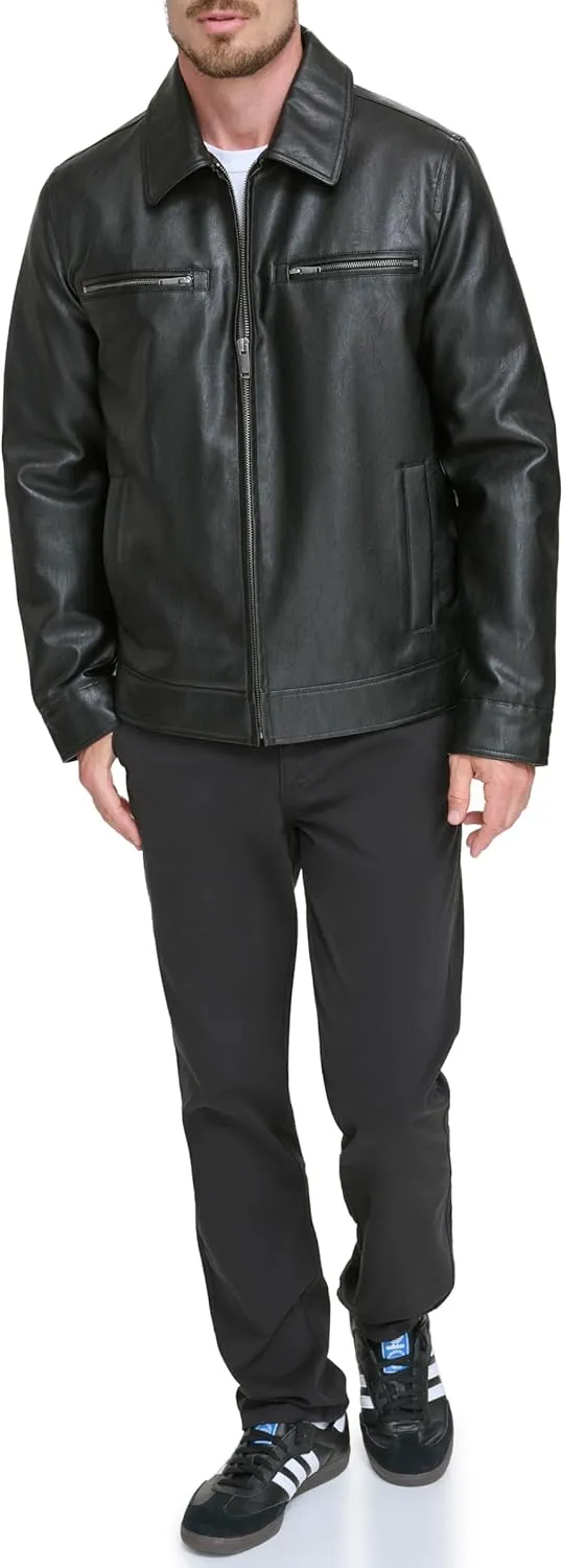 Dockers Men's James Faux Leather Jacket