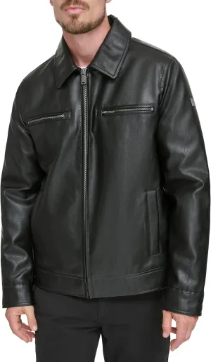 Dockers Men's James Faux Leather Jacket