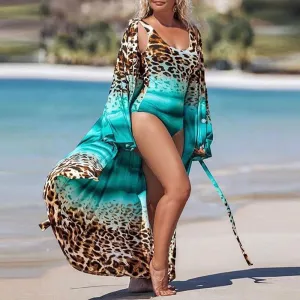 Fashion Leopard Swimwear and Cover-Up