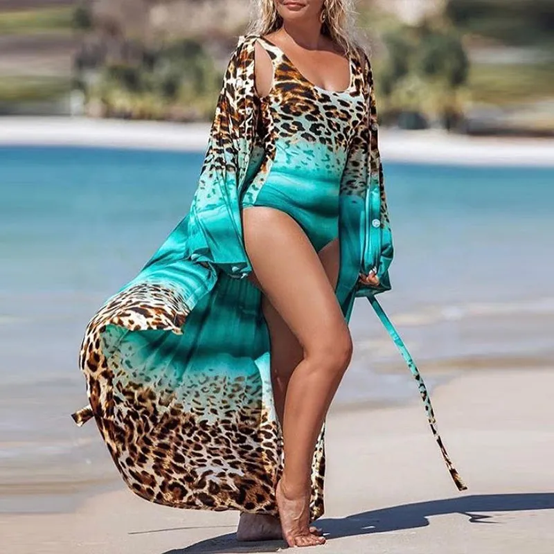 Fashion Leopard Swimwear and Cover-Up