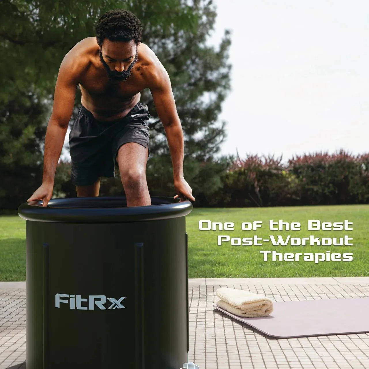 FitRx Ice Bath Cold Plunge Tub Cold Water Therapy XL Plunge Pool with Cover, 116 Gallon