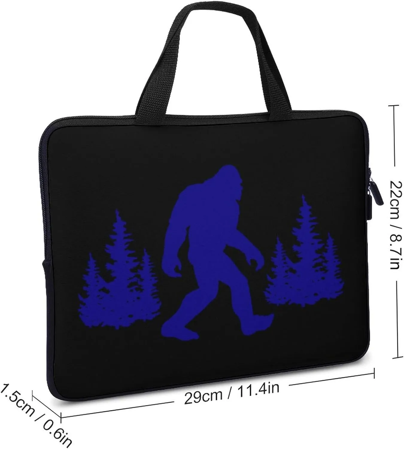 Forest Bigfoot Sasquatch Laptop Bag Durable Waterproof Notebook Carrying Case Computer Bag Briefcase