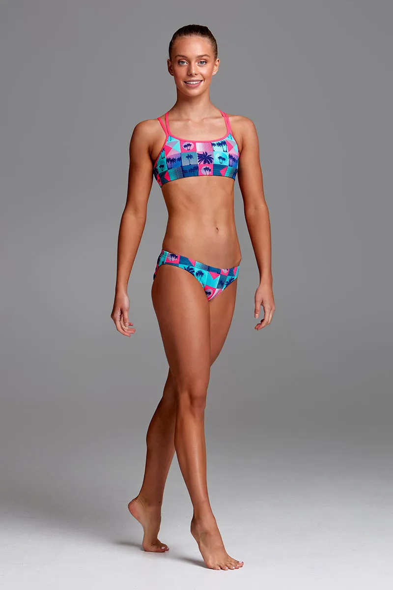Funkita - Club Tropicana - Girls Criss Cross Two Piece
