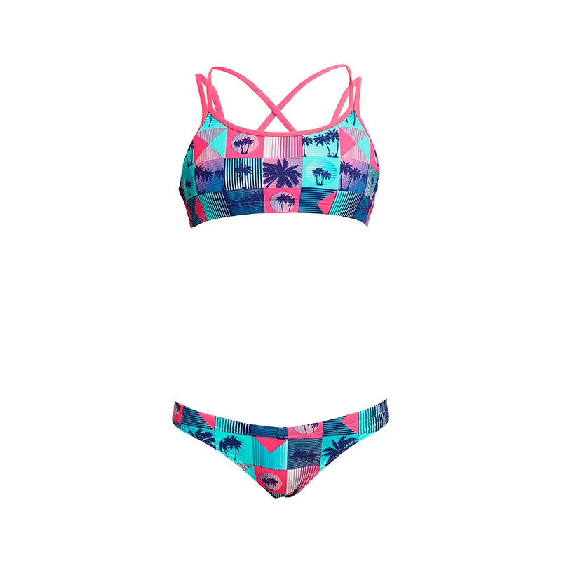 Funkita - Club Tropicana - Girls Criss Cross Two Piece