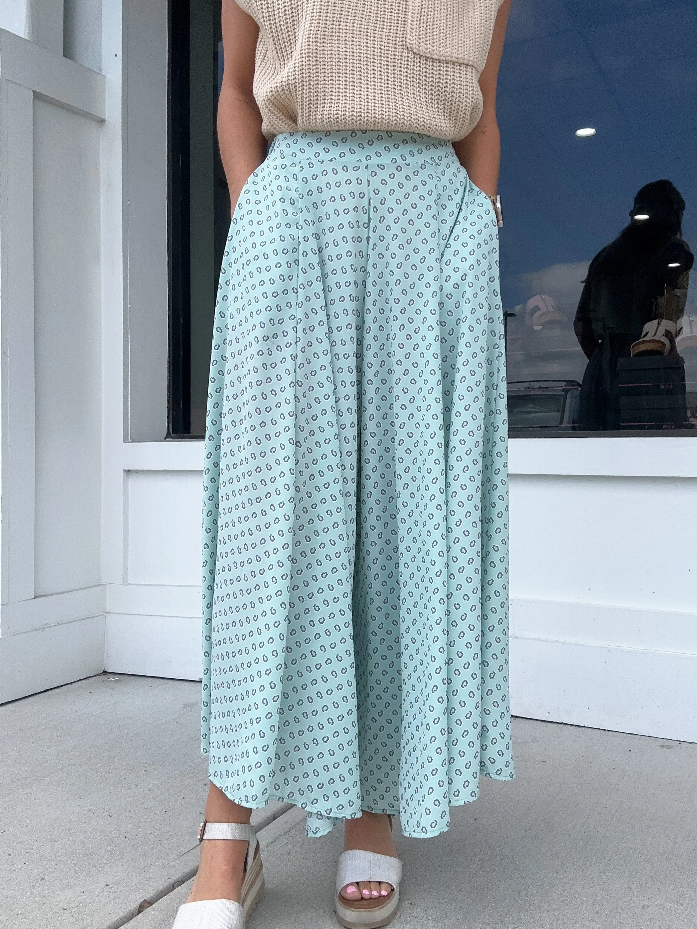 Geo Print Pants