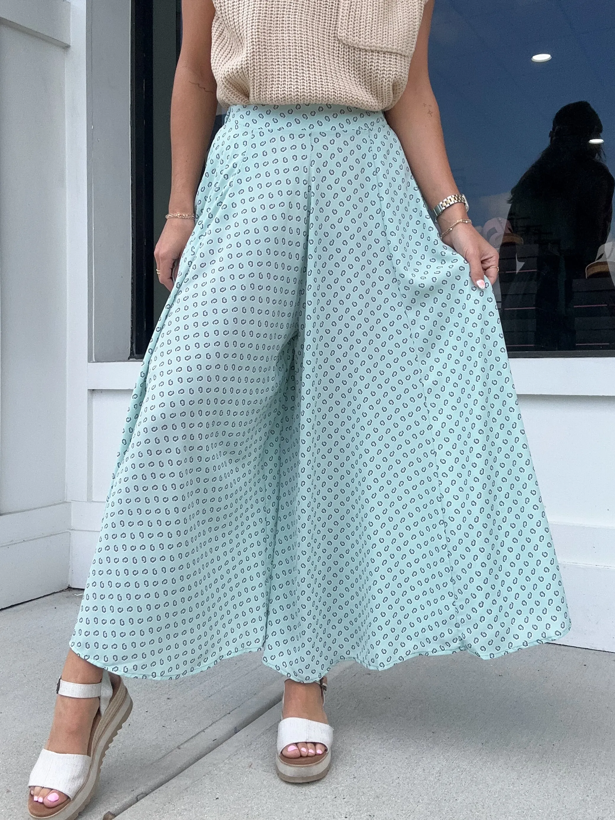 Geo Print Pants