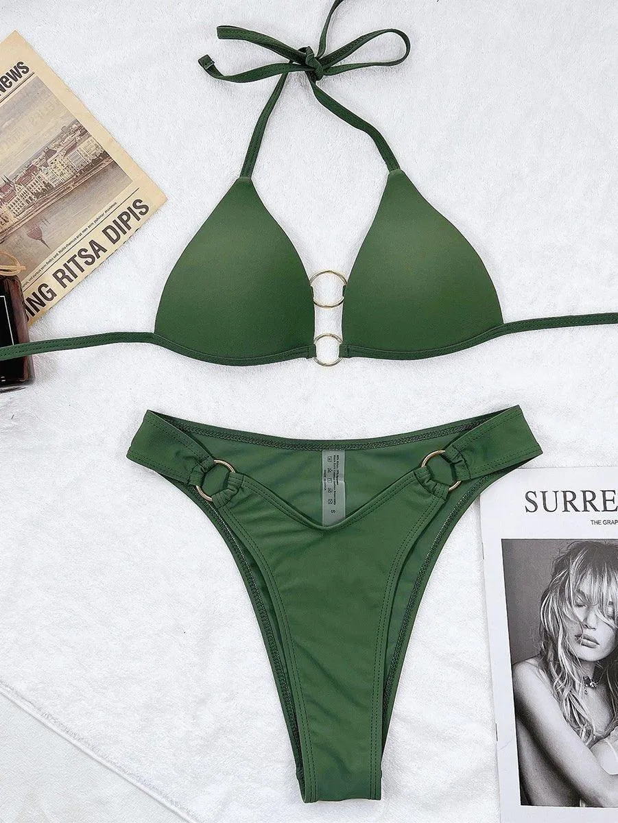 GFIT® New Sexy Green Bikinis Set