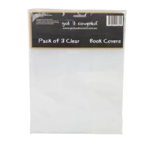 Got It Covered Book Cover Scrapbook - Clear 3pk