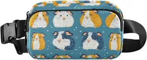 Guinea Pigs Fanny Pack Water Resistant, Women Men Waist Pack Sling Bag Purse for Travel Hiking