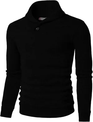 H2H Mens Casual Slim Fit Pullover Sweatshirts Knitted Shirts Napping Inside