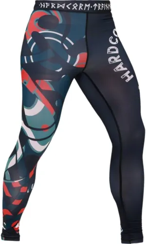 Hardcore Training Men's Compression Pants Workout Tights Leggings Base Layer Boxing Running Muay Thai MMA No Gi BJJ