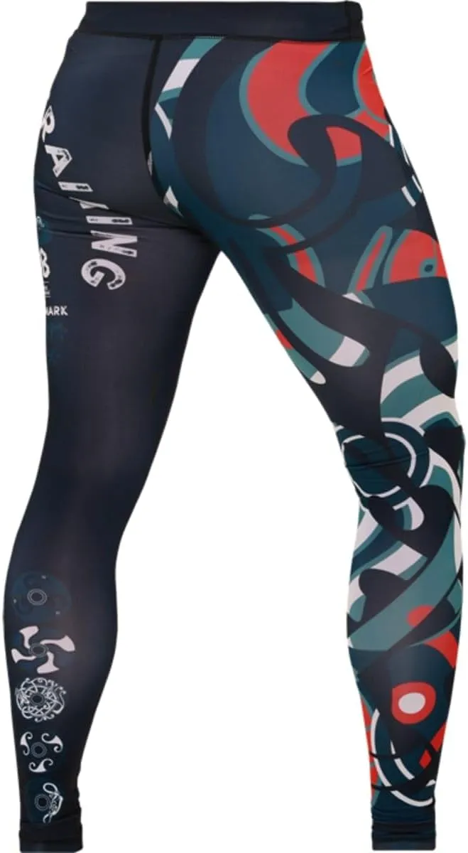 Hardcore Training Men's Compression Pants Workout Tights Leggings Base Layer Boxing Running Muay Thai MMA No Gi BJJ