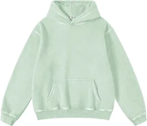 Hatant Oversized Hoodie Sweatshirts for Men Couples Heavyweight Hoodies Pullover Vintage Mens Acid Wash Sweaters Clothes 2025
