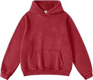 Hatant Oversized Hoodie Sweatshirts for Women Couples Heavyweight Hoodies Pullover Vintage Acid Wash Sweaters Pullover 2025