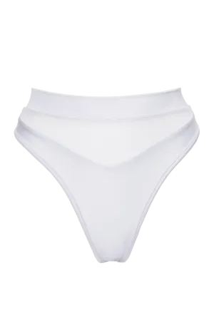 High-Cut Bottom 1/2 Mesh / BOND WHITE