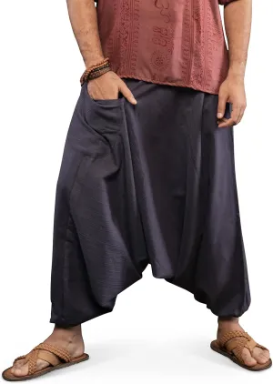 Hippie Music Festival Outfits for Men, Loose Baggy Yoga Harem Pants, Rave Party Dance Pants