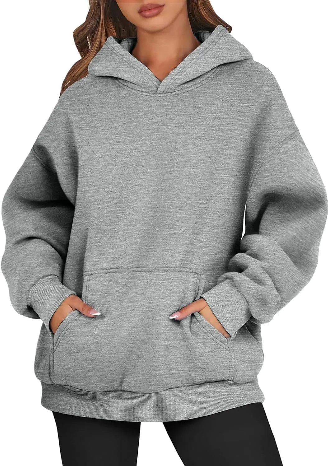 Hoodies for Women Trendy Oversized Hoodie Long Sleeve Y2k Hoodies Sweatshirt with Pockets Fleece Loose Fit Hoodie