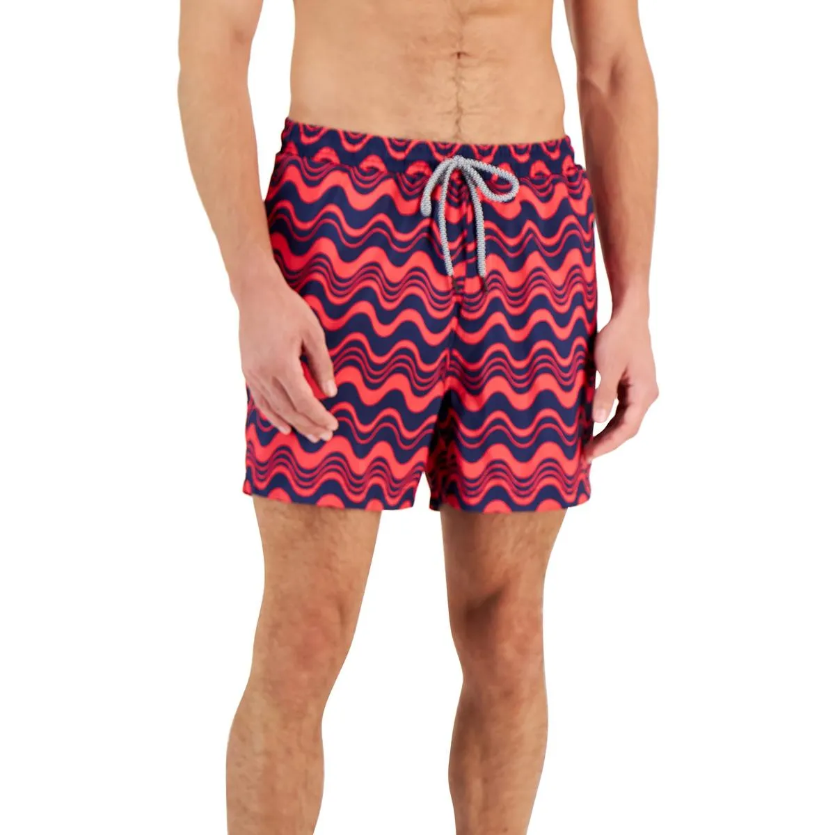 INC Mens Mesh Pattern Swim Trunks