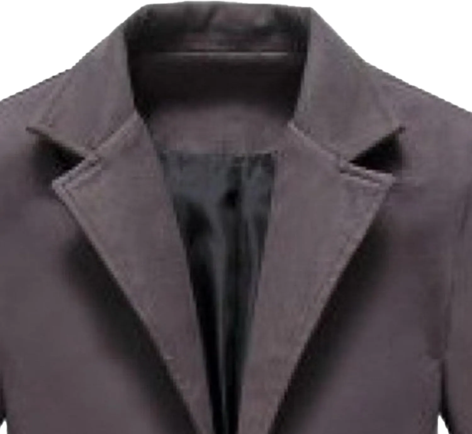 JEShifangjiusu Men'S Trench Coat Long Wool Coat Winter Classic Overcoat Top Pea Coat Casual Business Cotton Blend Jacket