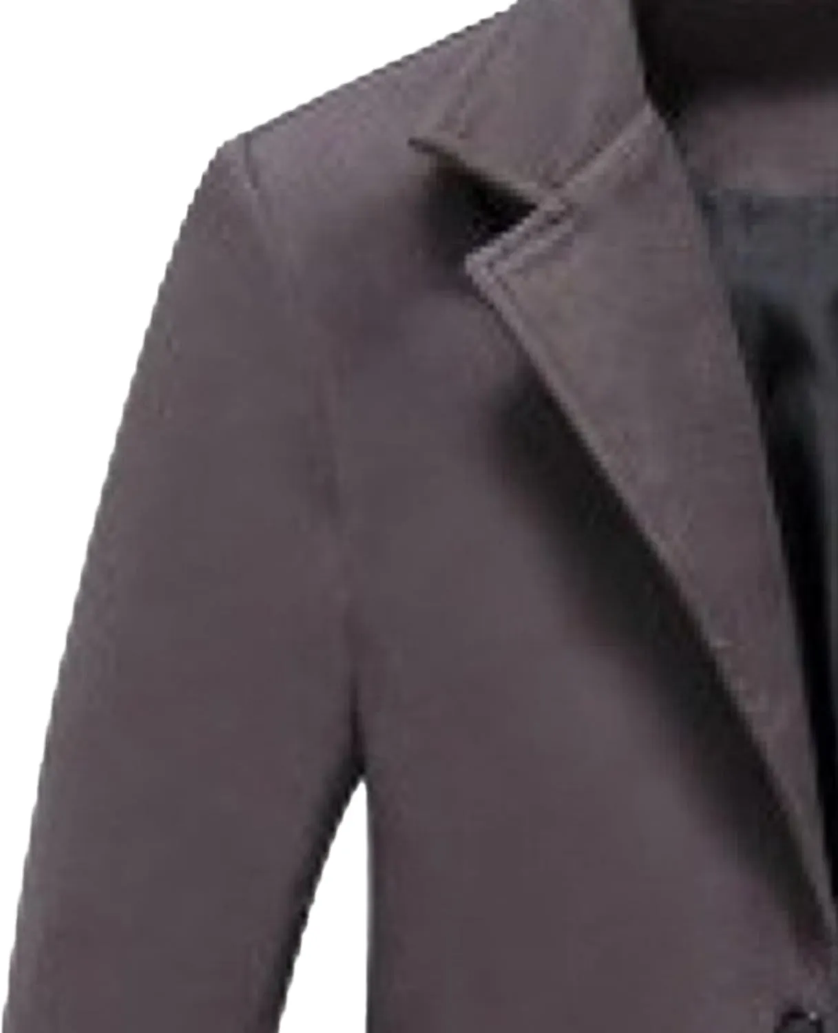 JEShifangjiusu Men'S Trench Coat Long Wool Coat Winter Classic Overcoat Top Pea Coat Casual Business Cotton Blend Jacket