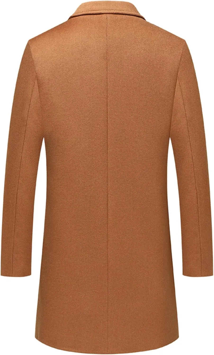 JEShifangjiusu Men'S Trench Coat Long Wool Coat Winter Classic Overcoat Top Pea Coat Slim Fit Business Down Puffer Jacket
