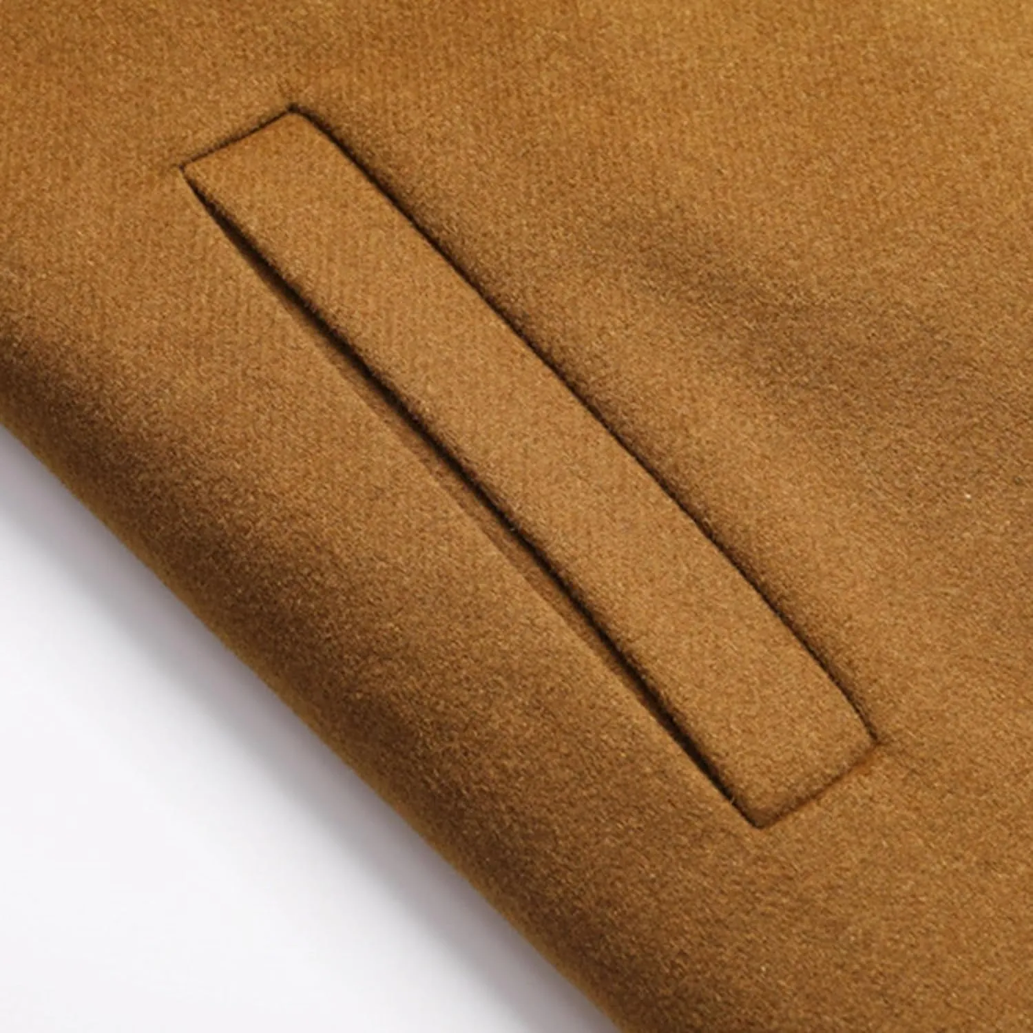 JEShifangjiusu Men'S Trench Coat Long Wool Coat Winter Classic Overcoat Top Pea Coat Slim Fit Business Down Puffer Jacket