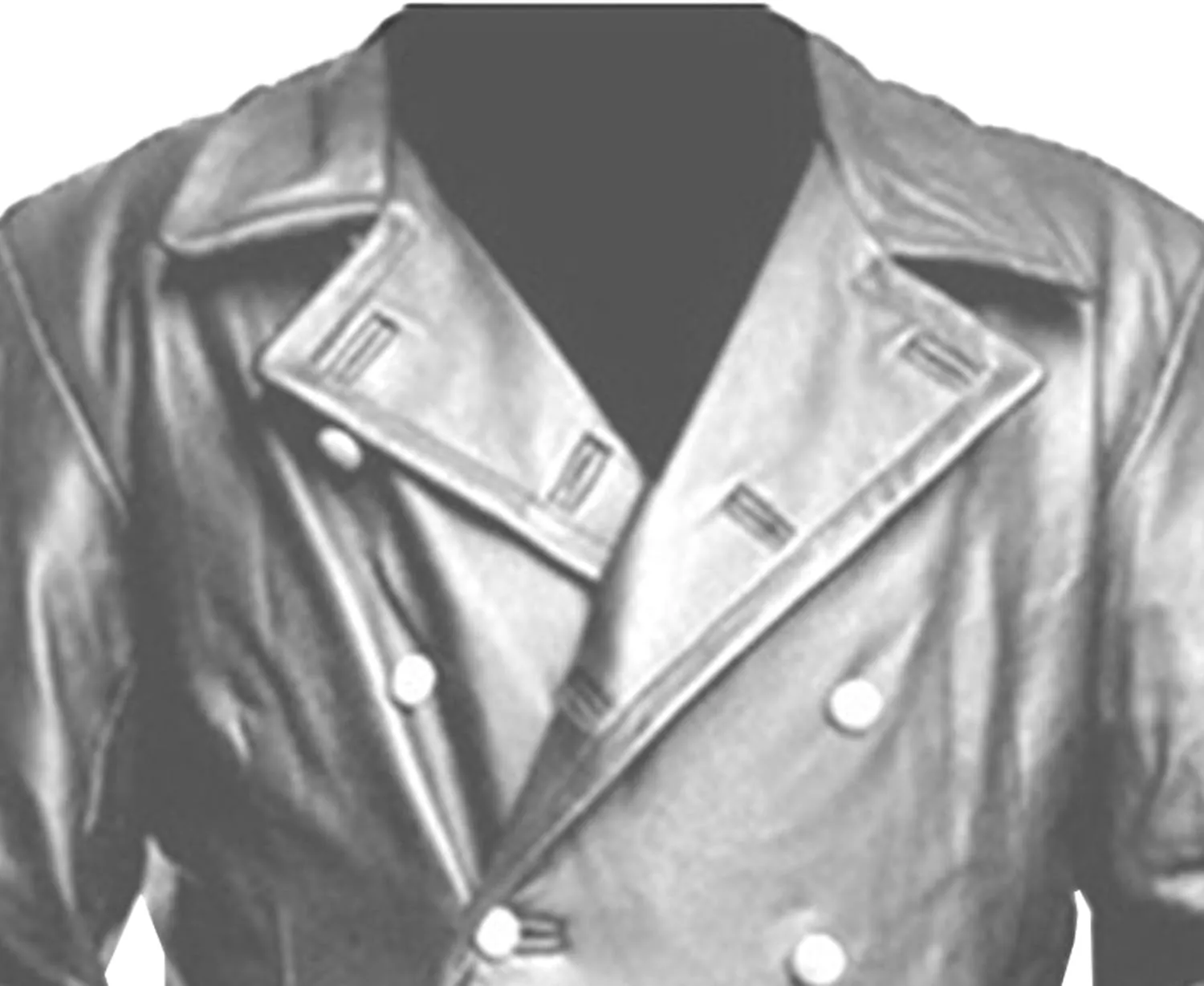 JEShifangjiusu Mens Vintage Classic Jacket Military Uniform Leather Trench Coat Jacket Long Trench Coat Motorcycle Jakcet