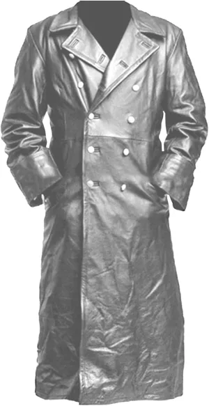 JEShifangjiusu Mens Vintage Classic Jacket Military Uniform Leather Trench Coat Jacket Long Trench Coat Motorcycle Jakcet