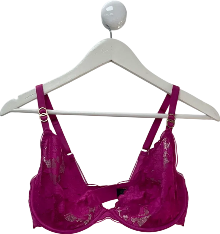 KBX Pink Non Pad Plunge Bra UK 34E