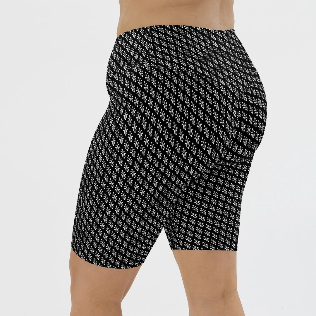 KOBOMO Fleur De Lis Bike Shorts