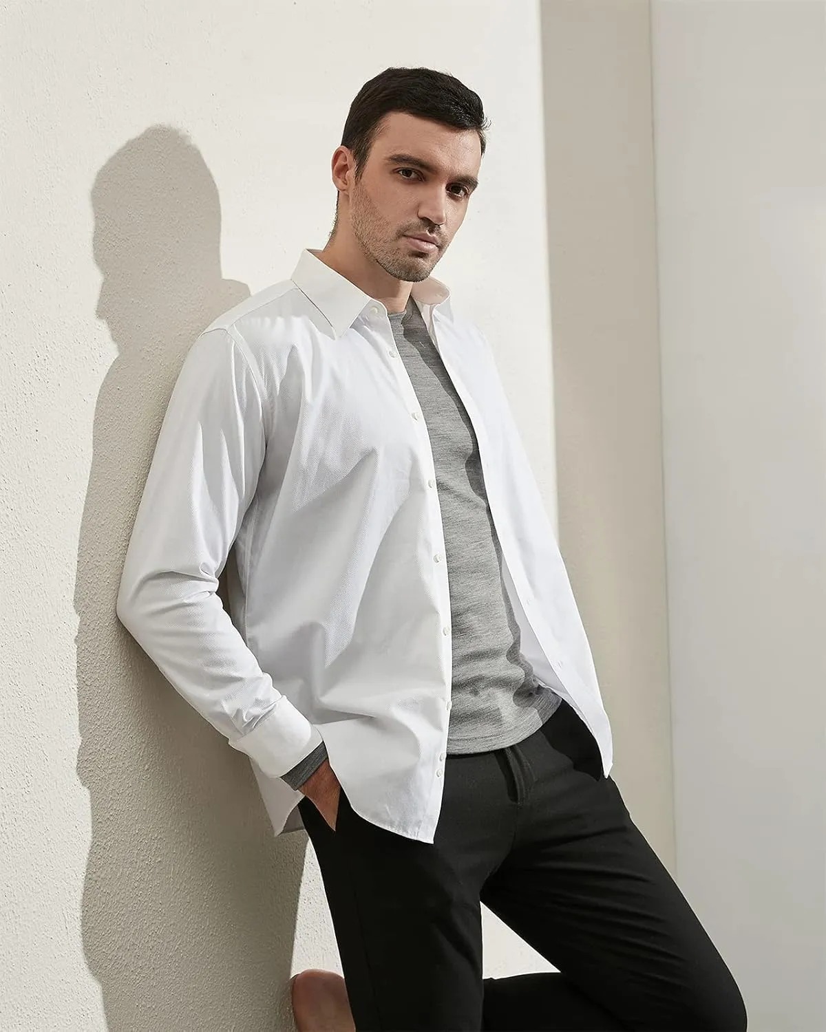 LAPASA Men 100% Merino Wool Shirt Base Layer Lightweight Midweight Thermal Top Long Sleeve Hunting Undershirt Warm Long John