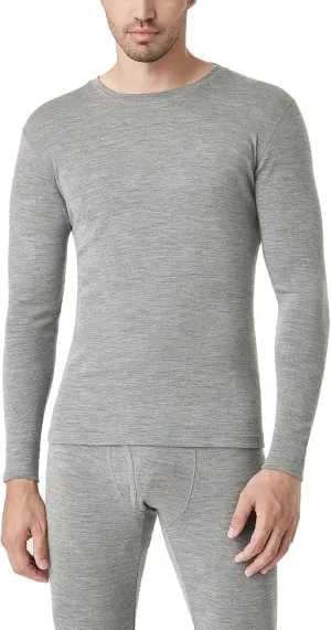 LAPASA Men 100% Merino Wool Shirt Base Layer Lightweight Midweight Thermal Top Long Sleeve Hunting Undershirt Warm Long John