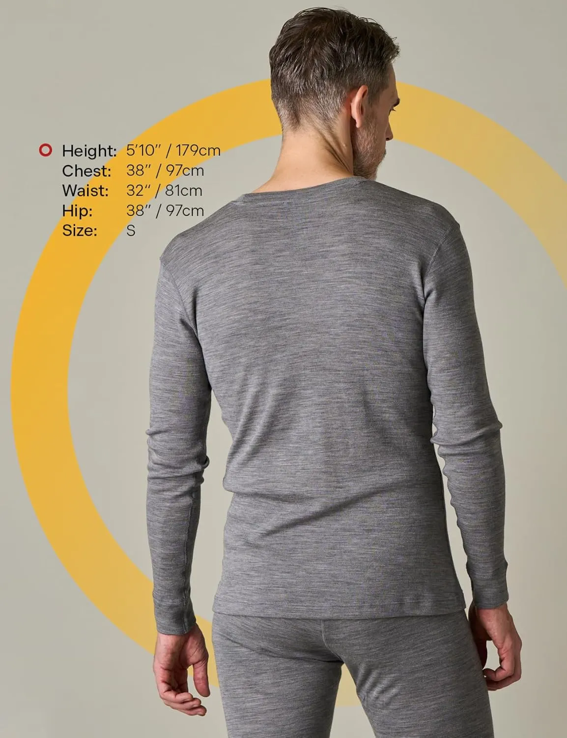 LAPASA Men 100% Merino Wool Shirt Base Layer Lightweight Midweight Thermal Top Long Sleeve Hunting Undershirt Warm Long John