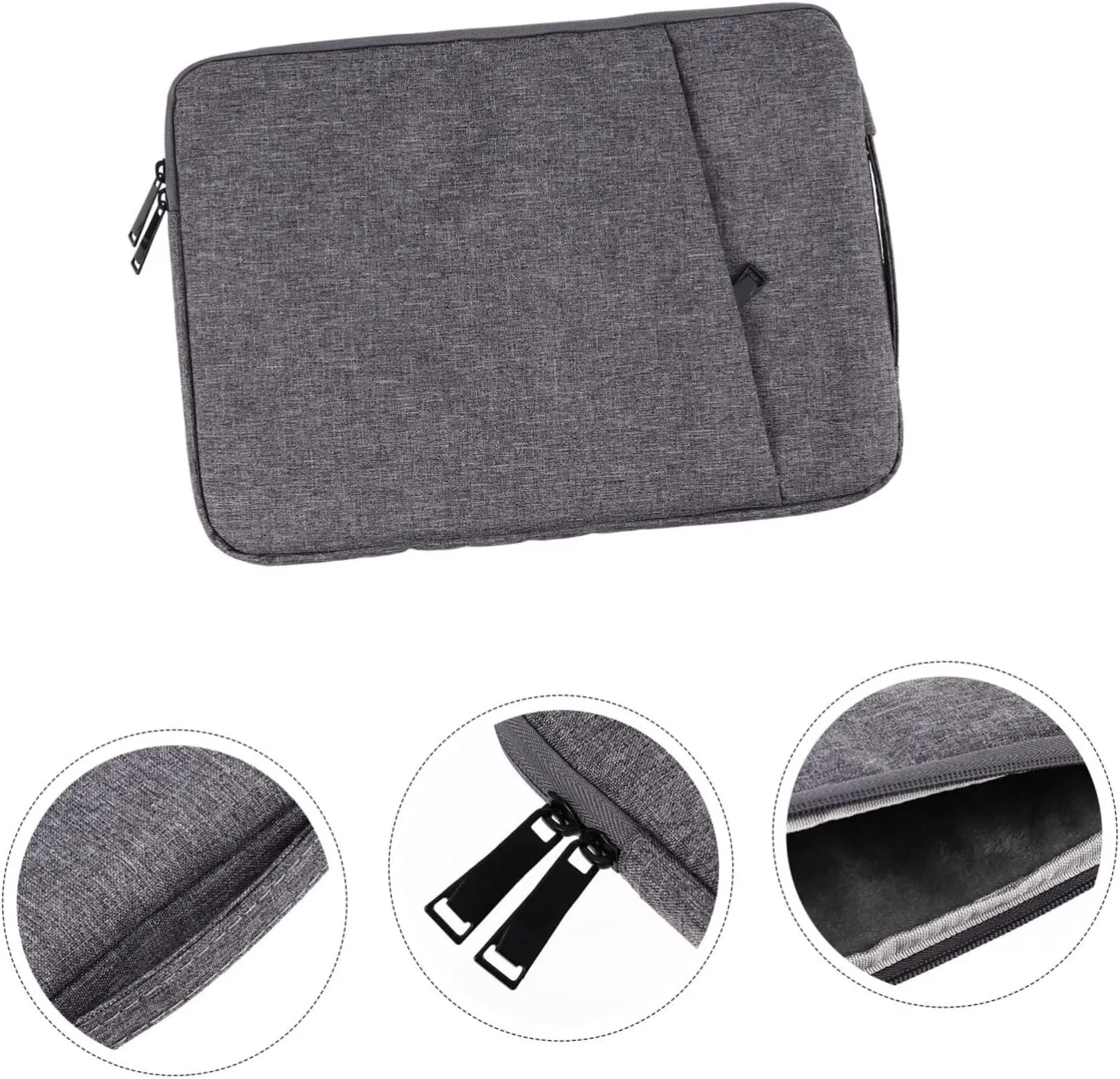 Laptop Bag for 13.3 Fleece Laptop Case Expandable Handle Water-Resistant Scratch Proof Business Carrying Case