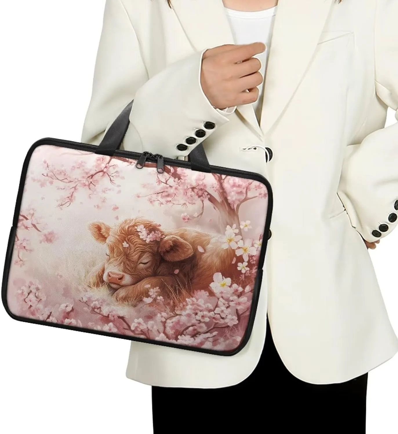 Laptop Bag for Kids Portable Computer Briefcase Leather Bag Water-Resistant Laptop Bag for Teen Boy