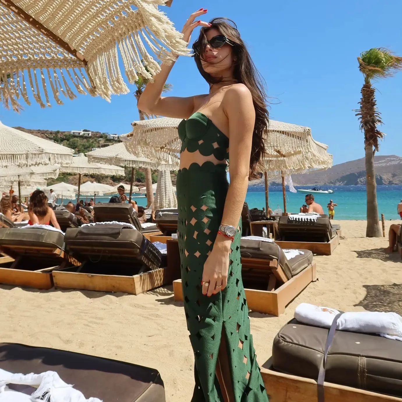 Lerica Laser Cut Resort Wear Set
