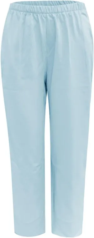 Linen Pants Women Casual Summer Capris Lightweight Cropped Pant Baggy Palazzo Pants Soft Wide Leg Trousers Pants with Pockets, XX-Large, #A3-sky Blue