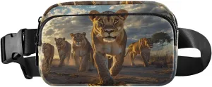 Lion Herd Fanny Pack Water Resistant Waist Pack Sling Bag Purse for Women Men Travel Hiking