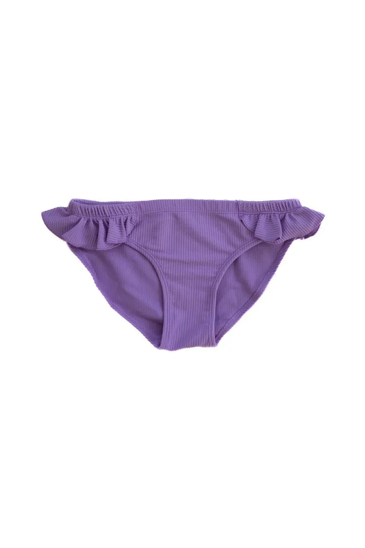 Lola Mid Waist Bikini Bottoms Lilac