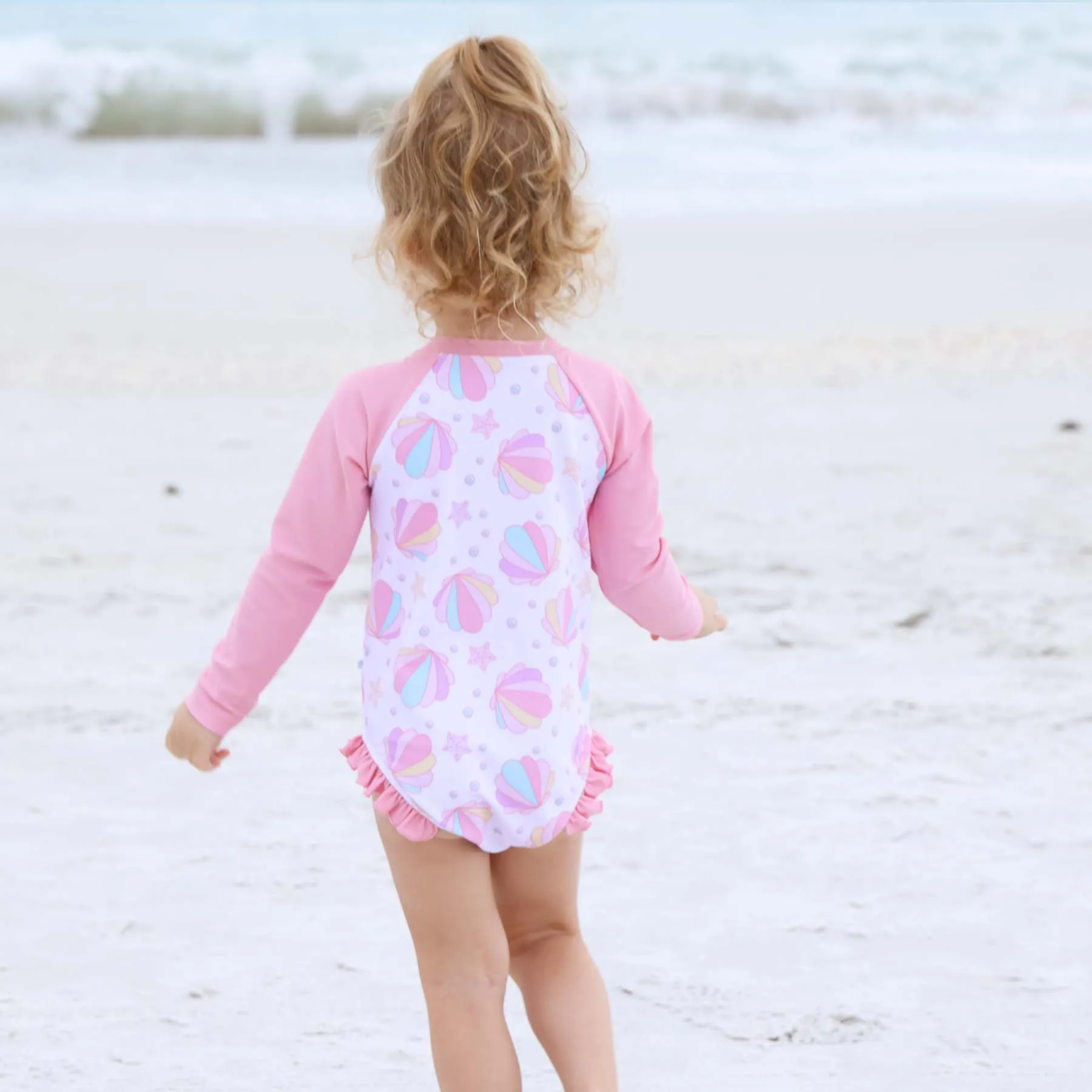 Long Sleeve Rash Guard with Front Zipper | Shell Yeah!
