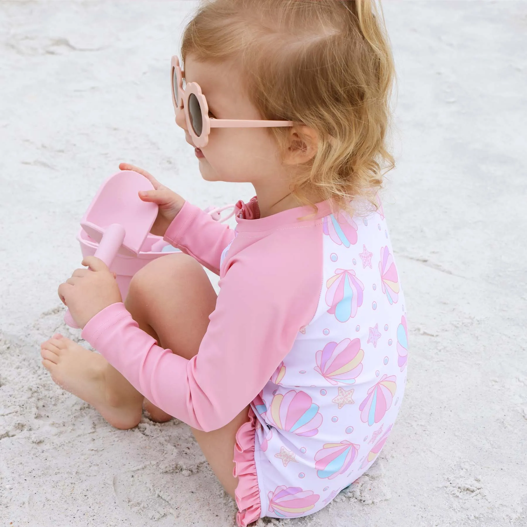 Long Sleeve Rash Guard with Front Zipper | Shell Yeah!