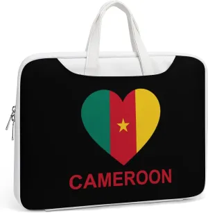 Love Cameroon Leather Bag Laptop Case Slim Water Resistant Computer Bags with Handle Briefcase for Work