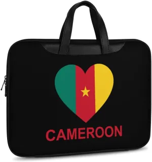 Love Cameroon Leather Bag Laptop Case Slim Water Resistant Computer Bags with Handle Briefcase for Work