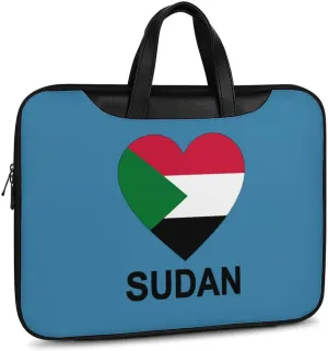 Love Sudan Leather Bag Laptop Case Slim Water Resistant Computer Bags with Handle Briefcase for Work