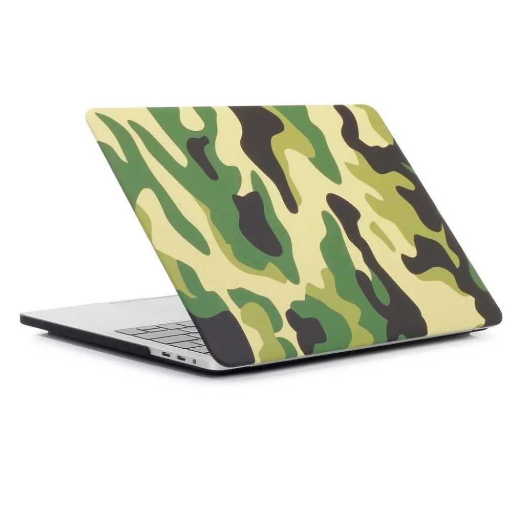 MacBook Pro 13 Touchbar pattern printing protective case - Camouflage Pattern / Green