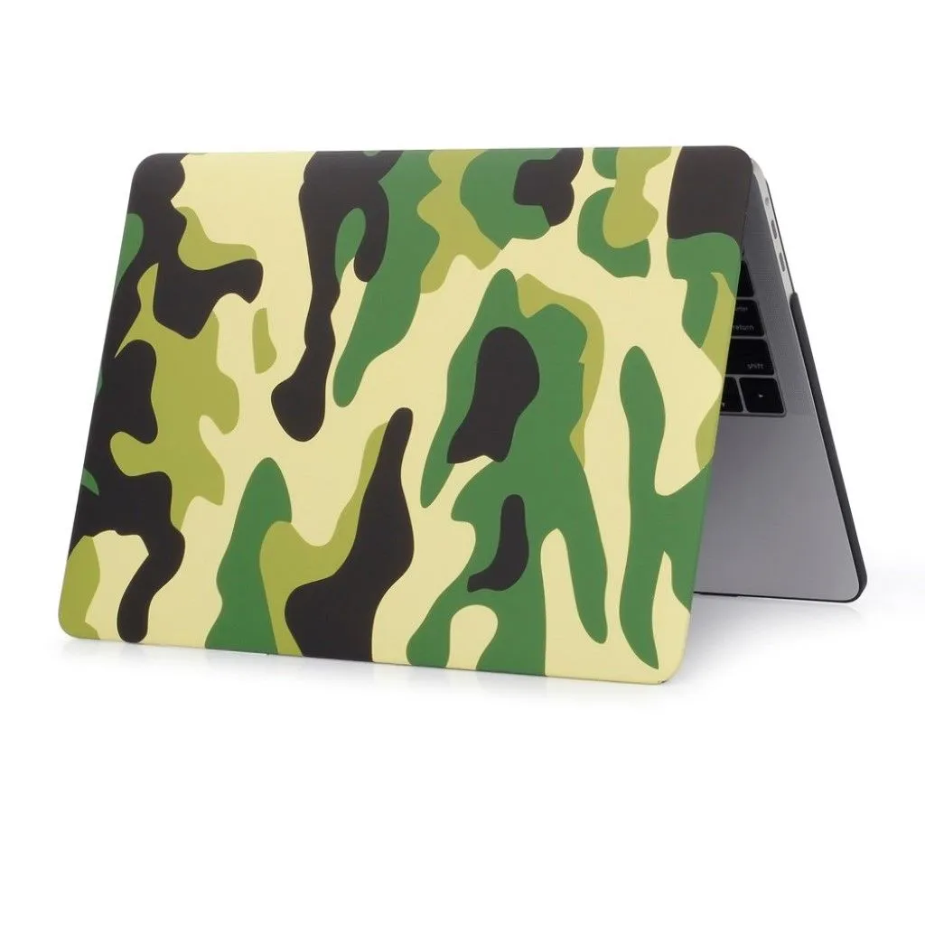 MacBook Pro 13 Touchbar pattern printing protective case - Camouflage Pattern / Green