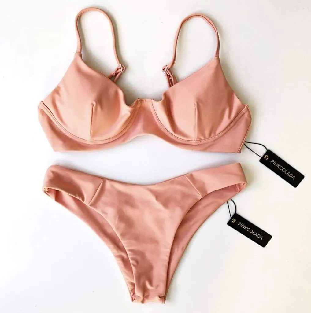 MALDIVES BIKINI BOTTOMS IN PEACH PINK
