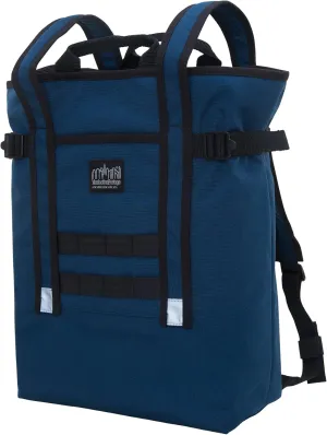 Manhattan Portage Chrystie Backpack With Adjustable Strap Water Resistant Paded Laptop Compartment In 1000D Cordura (Navy)